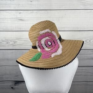 Betsey Johnson Rafia Sun Hat